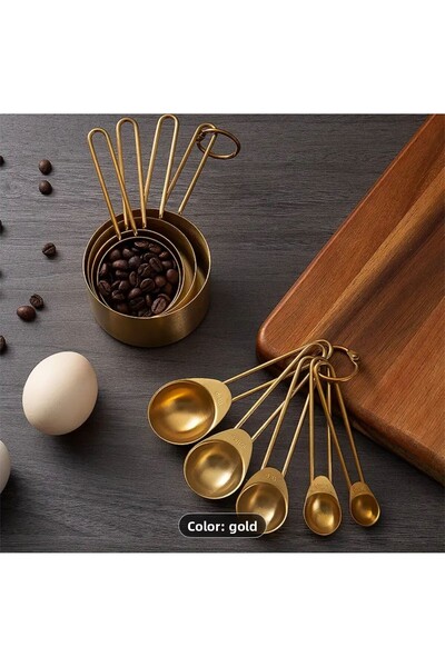 MİMOZA PARK 8 Pack Gold Handle Lux Size Spoon Sauce Bowl - Measured Inside