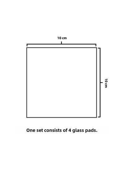 Decorita Heart Eye Patterned Glass Cup Prince - Set of 4 10cm x 10cm