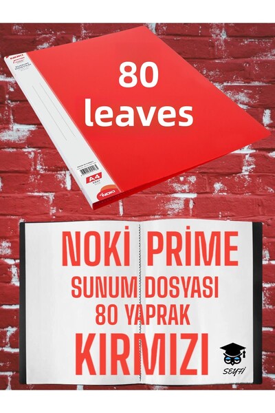 SEYFİKİRTASİYE 80 FOI DE PREZENTAȚIE A4 ROȘU NOKİ PRİME DE ÎNALTĂ CALITATE GROSIME DE PĂLĂRIE PRODUCȚIE INTERNĂ