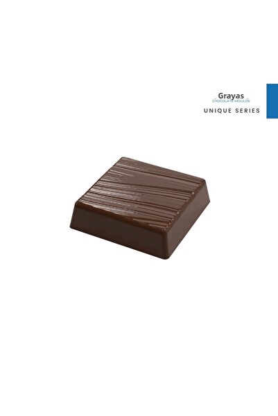 Greyas Large Polycarbonate Square Praline Chocolate Mold 25 Gr