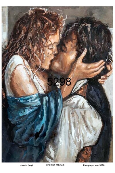 Cadence 5298 نموذج تقبيل زخرفة نحاسية للنساء والرجال - 30x42