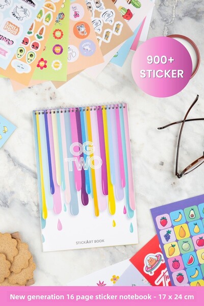 OGTWO Stickart Book Motivational Sticker Sticker Pad Planner Bullet Journal A...