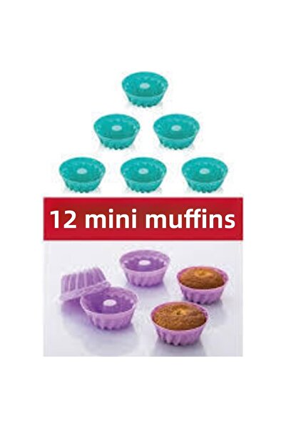 HİFA 12-Piece Silicone Classic Cake Mold (mint)