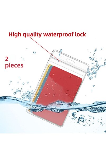 Gempo 2 bucăți PVC transparent, rezistent la apă, etichetă de identificare ve...