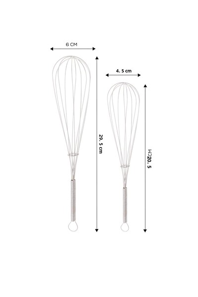 Karaca 2-piece Egg Mixer - Whisk Set