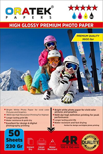 ORATEK Pixma G2520 - Hârtie foto lucioasă premium 10x15cm, 230gr, 50 buc.
