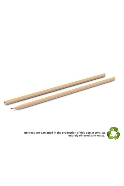 Liva Promosyon قلم رصاص طبيعي بزاوية (500 قطعة)