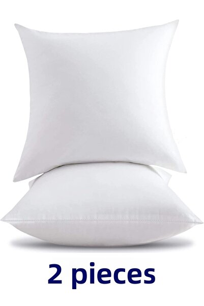 BEYAZLALE 2 قطعة وسادة رمي وسادة داخلية مبطنة |   مجموعة وسائد رمي من السيليك...