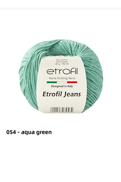 Etrofil خرامة جينز وخيط أميجورومي - اللون رقم 054 أخضر مائي -