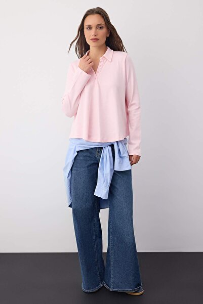 Trendyol Collection Wardrobe Essentials – Pink Tok Fabric Buttoned Knitted Blouse |   Twoaw26Bz000740