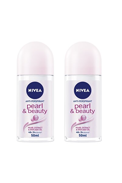 NIVEA Pearl & Beauty Women’s Antiperspirant Roll-On Value Pack 2 x 50ml