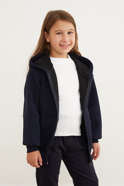 Fulla Moda Hanorac unisex pentru copii cu glugă și fermoar