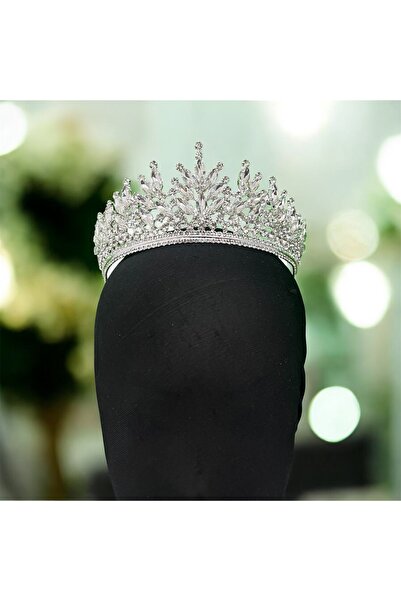 Sabek Bujiteri تاج الزفاف من حجر الكريستال