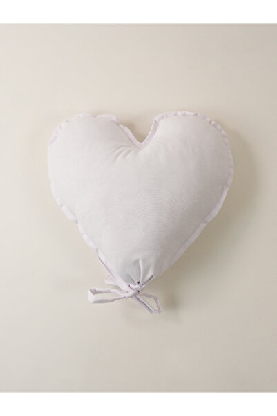 Galia Tasarım Puffy - Подушка у формі серця з повітряними кульками, біла, 43x...