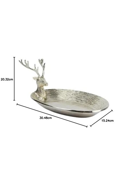 Bin Shihoun Oval Tray with Handles Inspired by Antlers 30CM
