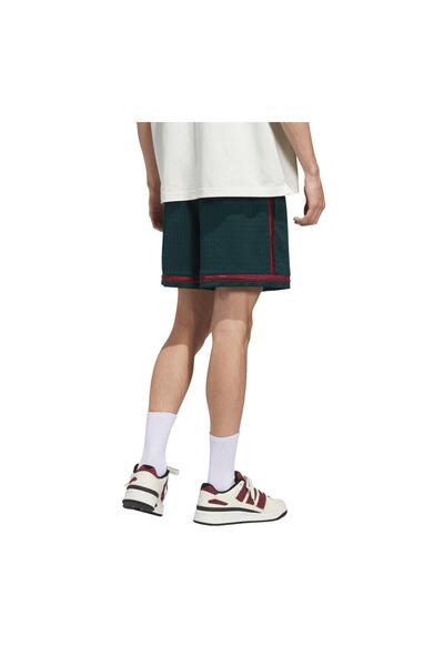 adidas JN1174-E Pantaloni scurti pentru bărbați din tricot cu țesătură și verde Capri