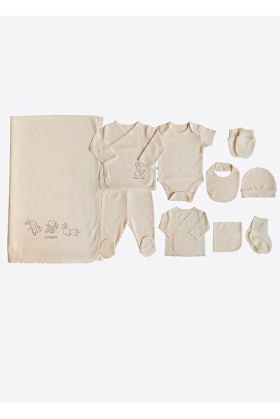 kitikate Organik New Basic 10'lu Hastane Çıkış Seti Natural