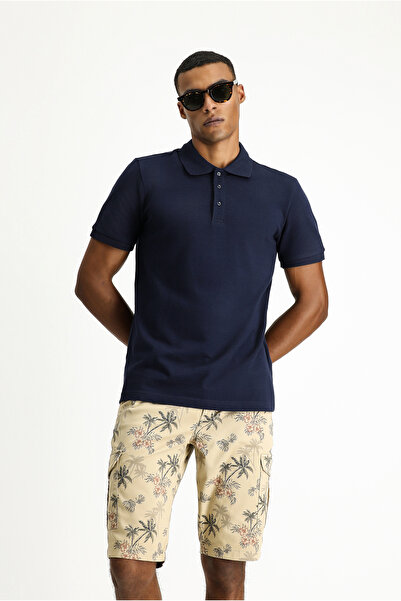 Kiğılı Сlim Fit вузький крій бавовняна футболка з поло коміром