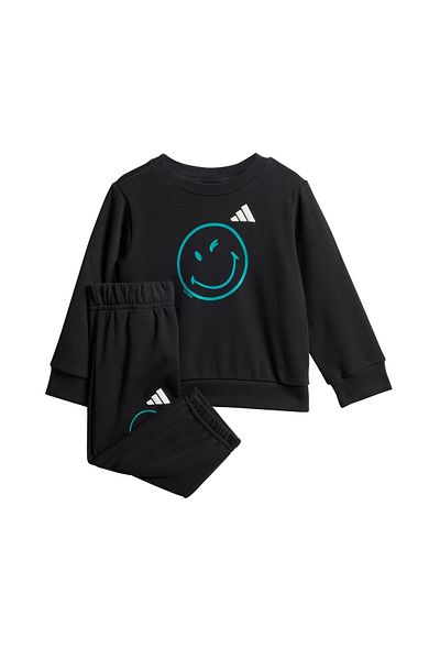 adidas Jn2151-B X Smileyworld Jogger Baby Tracksuit Set Black