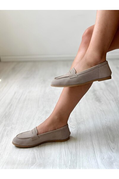 ND Shoes Süet Hakiki Deri Loafer Ayakkabı