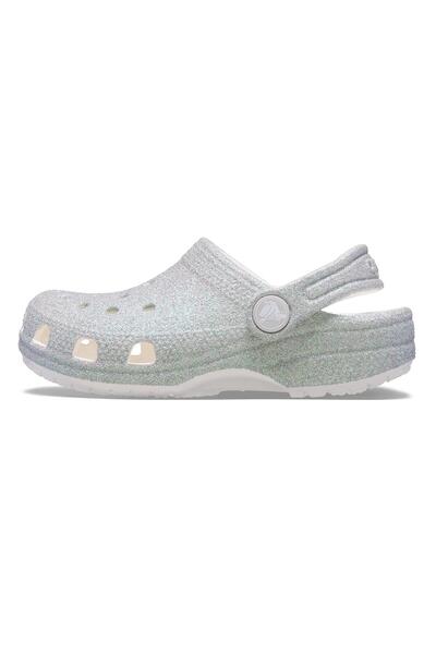 Crocs 210985-100 كلاسيكي لامع قزحي الألوان Cgt &amp; Ccedil؛شباشب أطفال رمادية