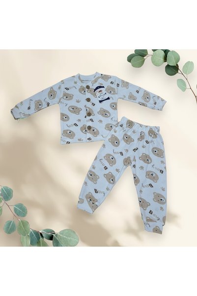 Tosyalı Burak Bebe Children's Cotton Combed Pajama Set 1/4 Year Old