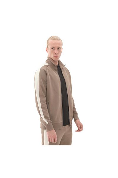 Puma T7 Always On Ανδρικό καφέ μπουφάν με γιακά