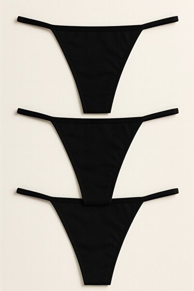 MAVİ QUMSAL Γυναικεία εσώρουχα Ribana σε πακέτο 3 τεμαχίων - Για καθημερινή χ...