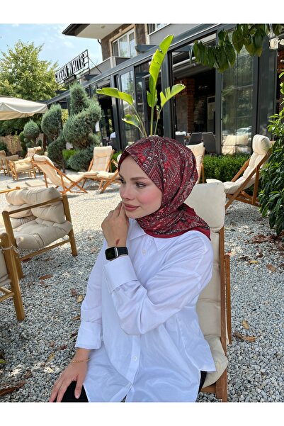 LUSSAMODA Lavanta Kokulu Eşarp – Yeni Sezon, Modal Kumaş Ve Gün Boyu Ferahlık – Kırmızı