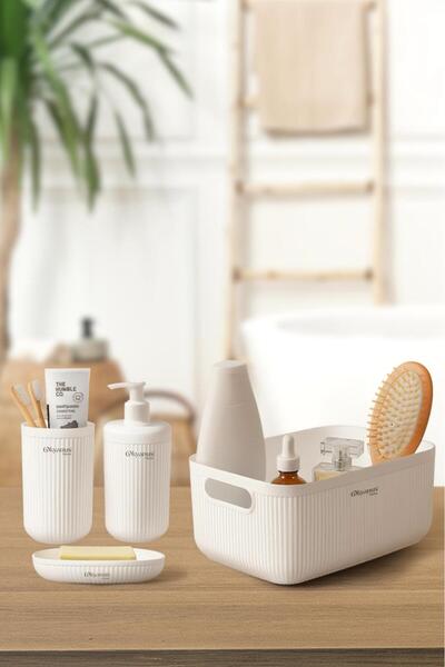 Okyanus Home Linea Box 4-комплектний набір для ванної кімнати