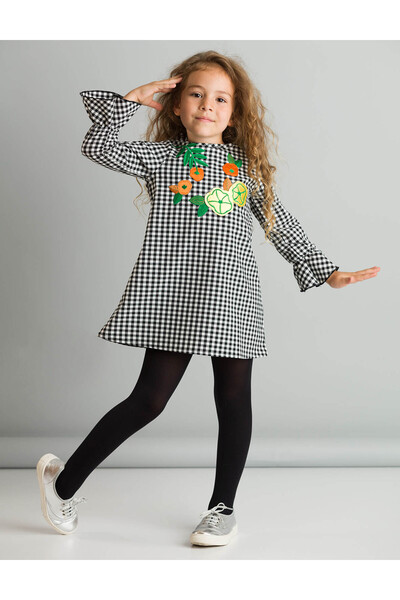 MSHB&G Floral Plaid Girl's Floral Dress