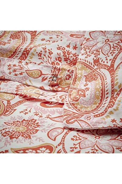 IKEA Rodgersıa tek kişilik nevresim seti Pembe -Beyaz 150X200, 50X60