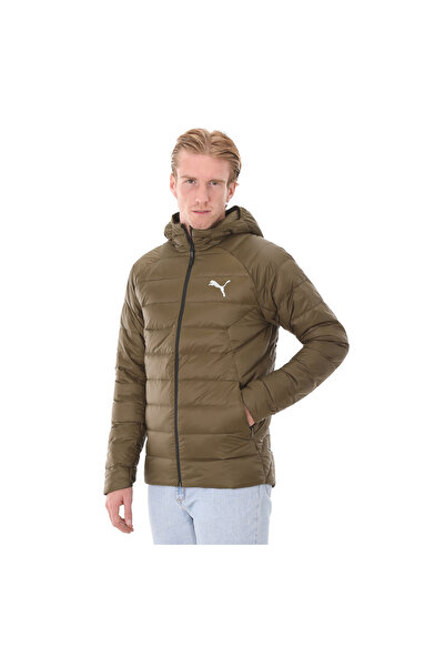 Puma 849355-62 Packlite Hooded Ανδρικό πουπουλένιο μπουφάν - Καφέ