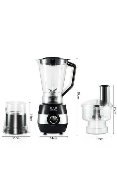 Blasko Set Blender 6 in 1, 450W, Tocator, Mixer, Tel, Rasnita, Vas 500ml, Blender Vertical