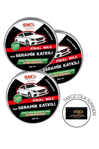 SMX Final Wax ( Seramik Katkılı) 150 gr 3 Adet