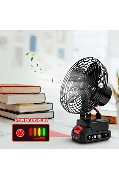 ULUBAGSHOP Portable camping fan with rechargeable battery and 2 cordless speeds