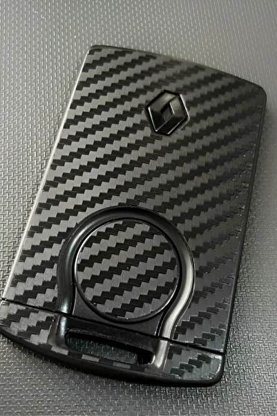 GRAFİCAR Renault Clio4 - Megane 3 - Fluance Cardă Cheie Folie Autocolant Acoperire / Carbon Mat Negru