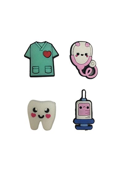 odaburada Terlik Süsü-terlik Tokası Dentist-diş Doktoru 4'lü Set
