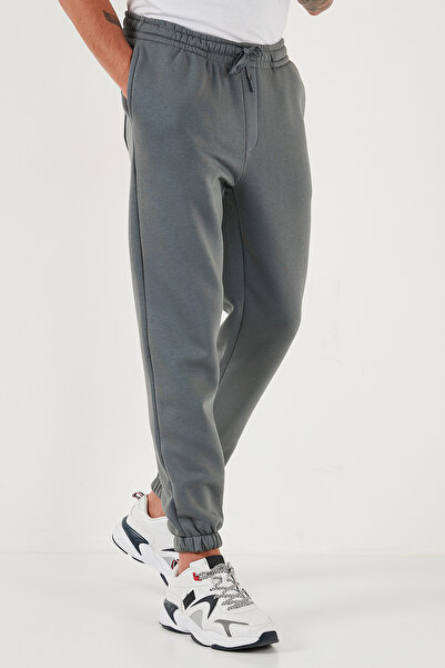 Buratti Cotton Regular Fit Regular Waist Elastic Leg Pocket Sweatpants Men's Sweatpants 59080153 W