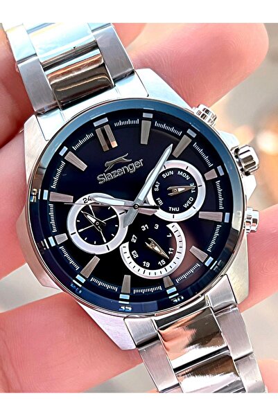 Slazenger Özel Kutulu Damat Saati Çelik Kordon Renk Atma Yapmaz İç Fonksiyonl...