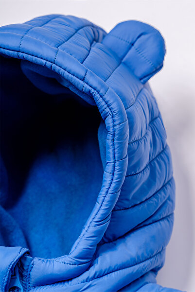 Verscon Kız Erkek Kapüşonlu Polar Astarlı Kapitone Mont 1 - 5 Yaş