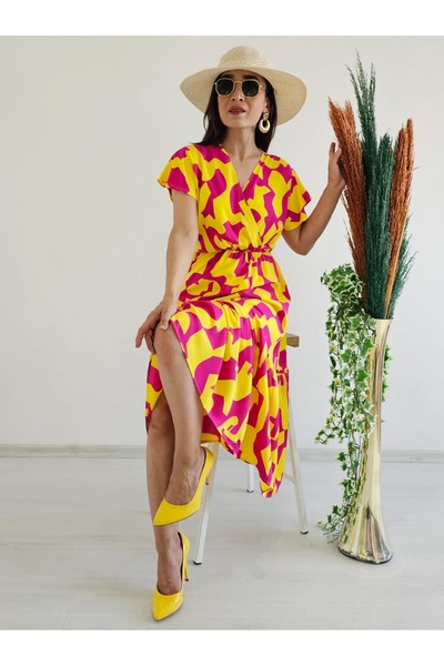 6 butik altı üstü butik Нова рокля с двойно закопчаване