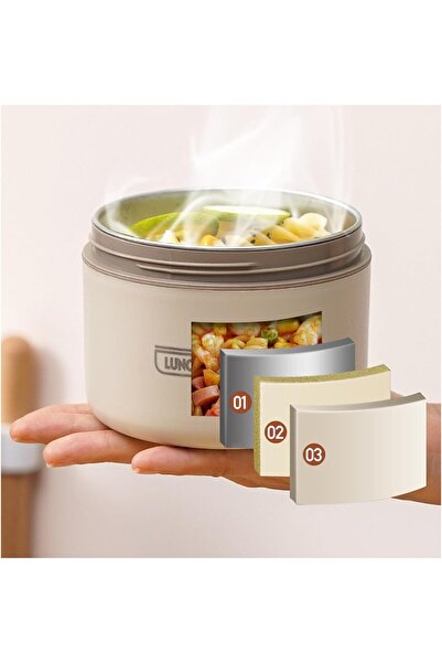 LUNCH BOX 4 Tier Portable Insulated Lunch Containers with Bag