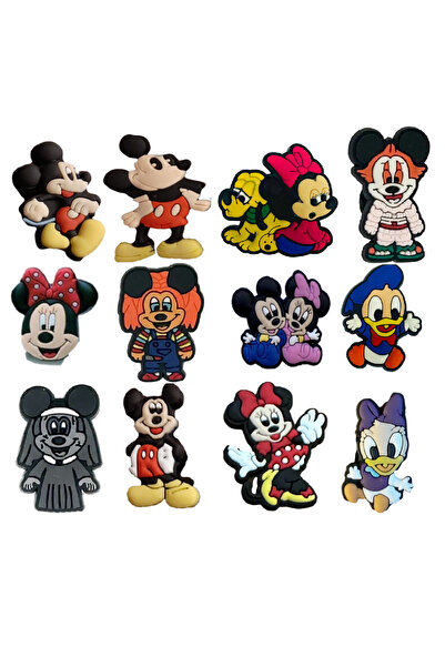 odaburada Terlik Süsü-terlik Tokası Mickey 12'li Set