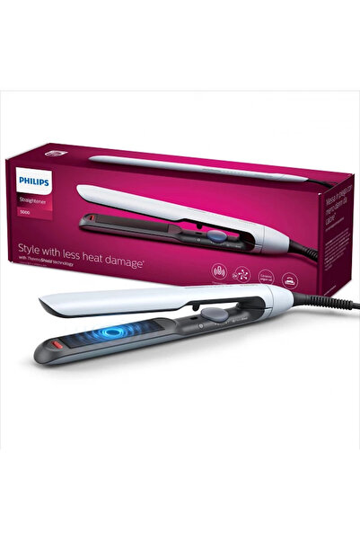 Philips Saç Düzleştirici Argan Yağlı Led Ekranlı, Hızlı Isınma, Geniş Sıcaklık Ayarı, Isıya Dayanıklı Kılıf
