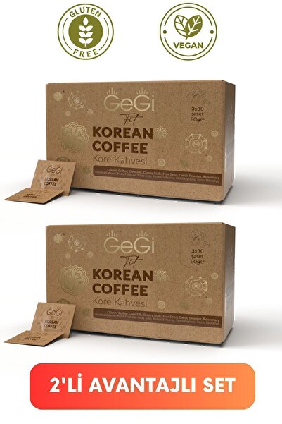 GEGİ Kore Hindiba Kahvesi 2li Ekonomik Paket