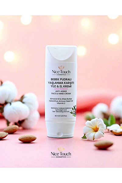 Nice touch Nice Touch Baby Powdered Face Hand Cream 60ml – Anti-Aging Moistur...