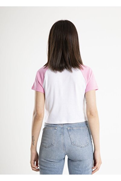 Mood Lab Γυναικείο μπλουζάκι με στάμπα με λαιμόκοψη