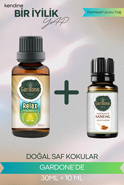 Gardone ريلاكس 30 مل، صندل 10 مل مجموعة زيت مبخرة زيت طبيعي معطر للغرفة