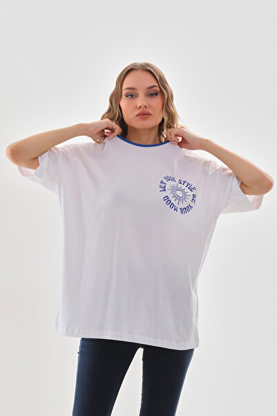 Mood Lab UNISEX Oversize kroj Ženska majica - okrugla kragna , 100% pamuk
